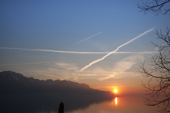 Coucher soleil Montreux - 003